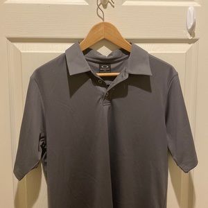Gray Oakley Golf Polo